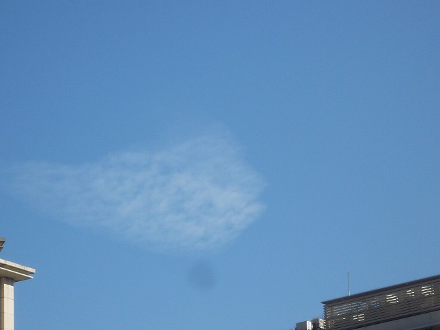 ２２分後の飛行機雲